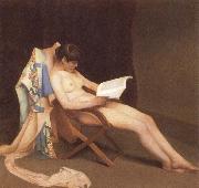 Theodore Roussel The Reading gril oil on canvas